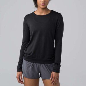 lululemon Breeze By Long Sleeve - Sz 6 - Black